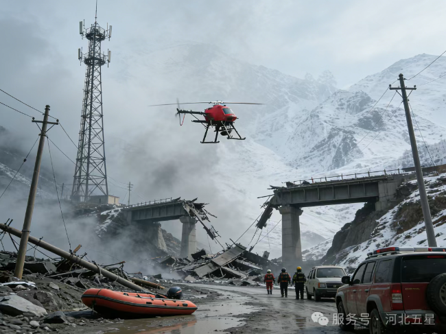 跨越“三斷”絕境，架起空中生命線！河北五星“瓦爾特·紅色之鷹”守護應(yīng)急通信